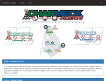 Tablet Screenshot of charmeckalerts.org